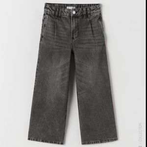 BRAND NEW Zara kids black wide leg jeans